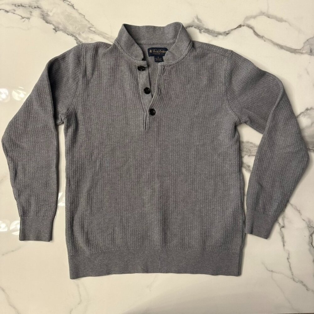 Men's Mandarin Collar Knit Sweater